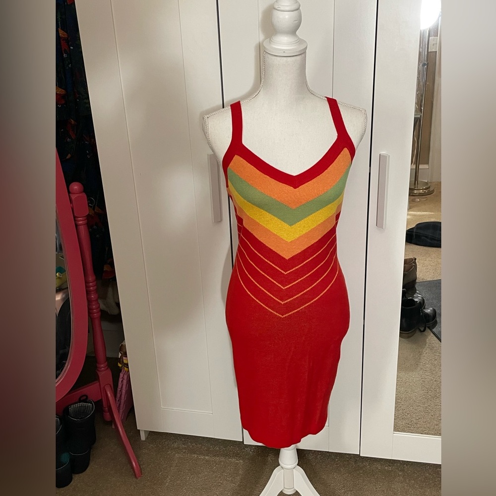 Modcloth Retro Rainbow Dress